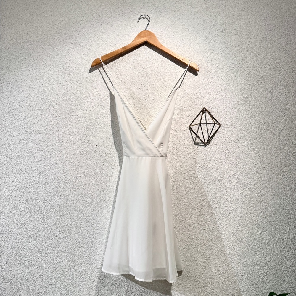 SOLD Strappy White Chiffon Summer Dress | Brand New
